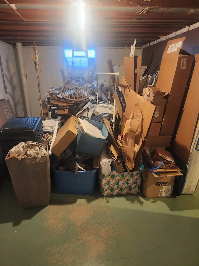 Roll-off dumpster container at job site for 2 Yard Dumpster Rental in Boulder City